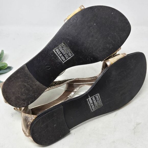 SEYCHELLES Women's Anthology Beaded T Strap Sandals Size 7 - Picture 10 of 11